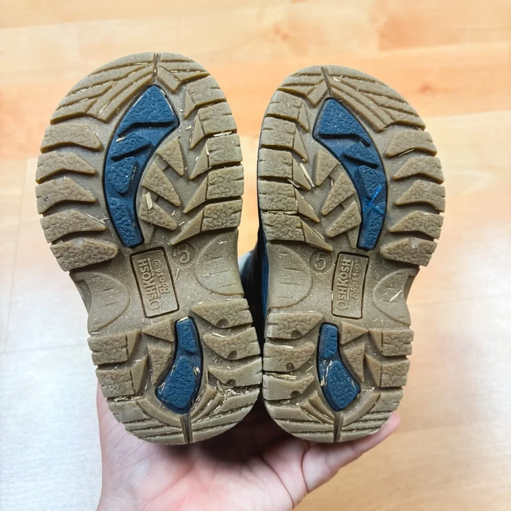 Oshkosh Blue Faux Fur Lined Snoe Cold Weather Wintet Snow Boot Toddler 5